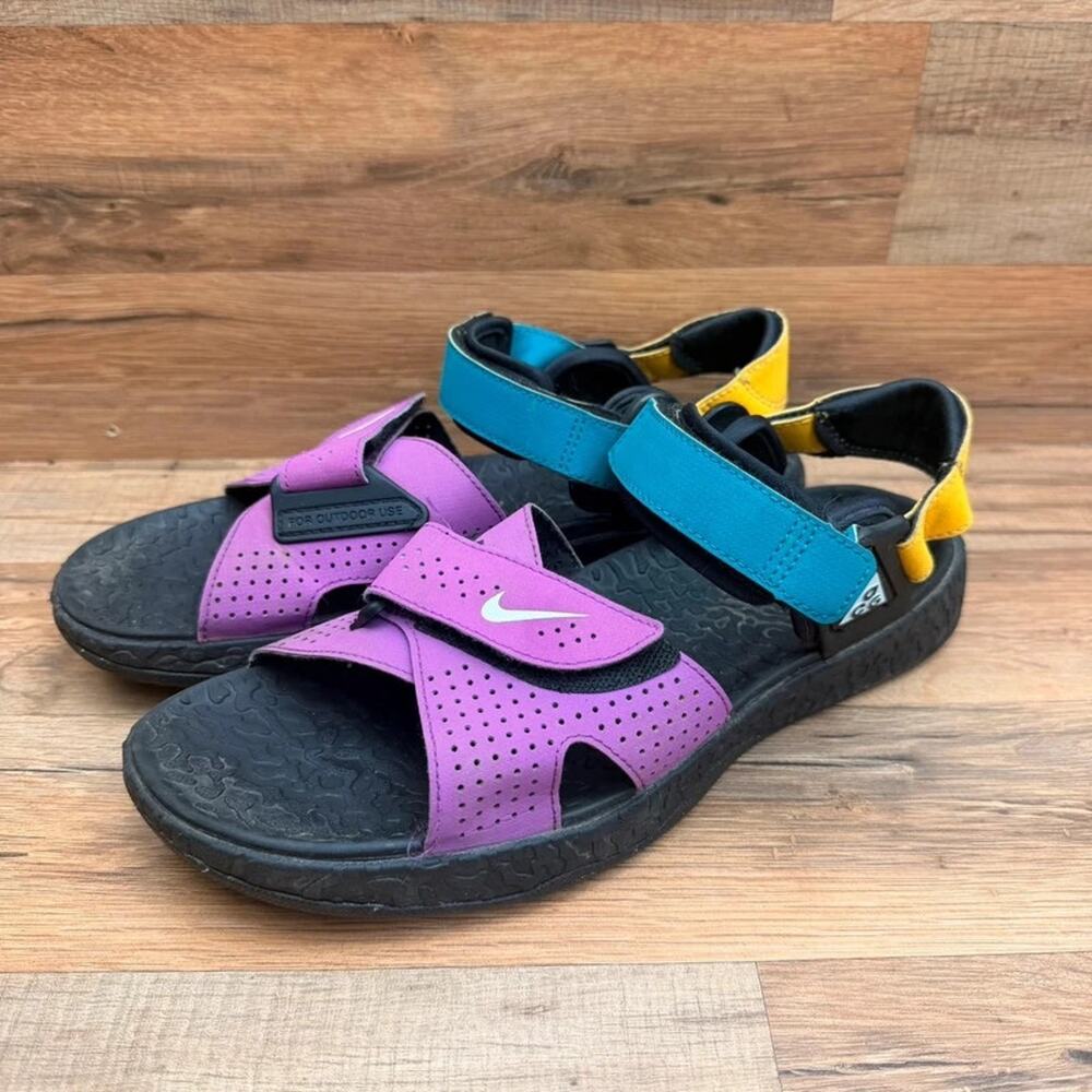 Nike ACG Air Deschutz Men's Size 10 Vivid Purple Outdoor Slides Sandals